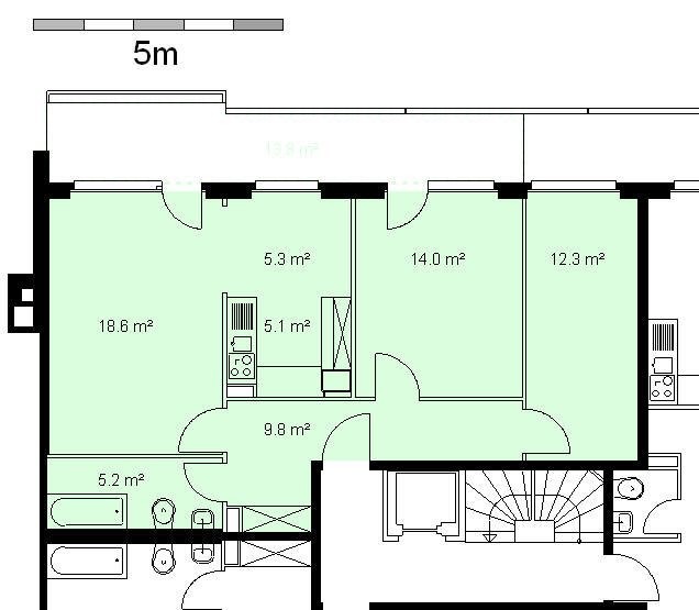 3 ½ rooms apartment
