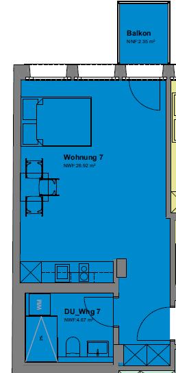 Appartement de 1 ½ pièces
