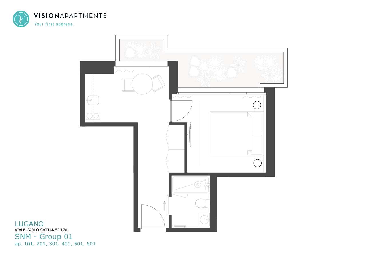 1-Zimmer-Apartment