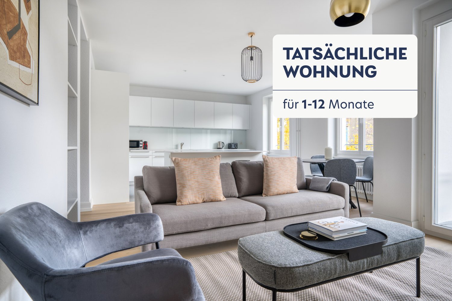 3 ½ rooms furnished flat