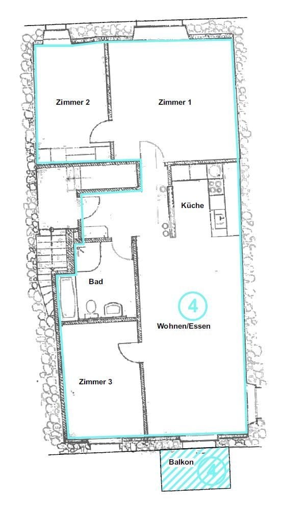 4 ½ rooms apartment