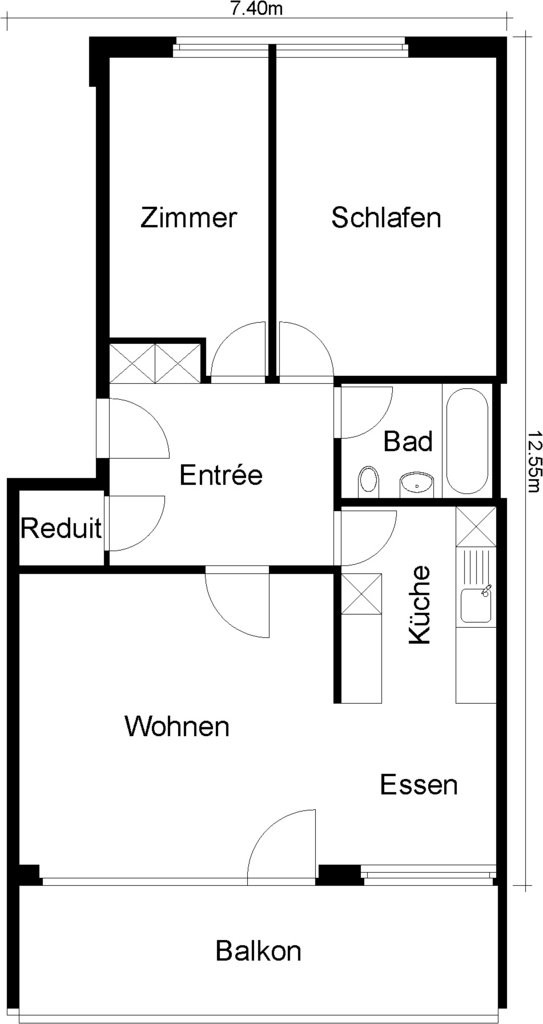 3 ½ rooms apartment