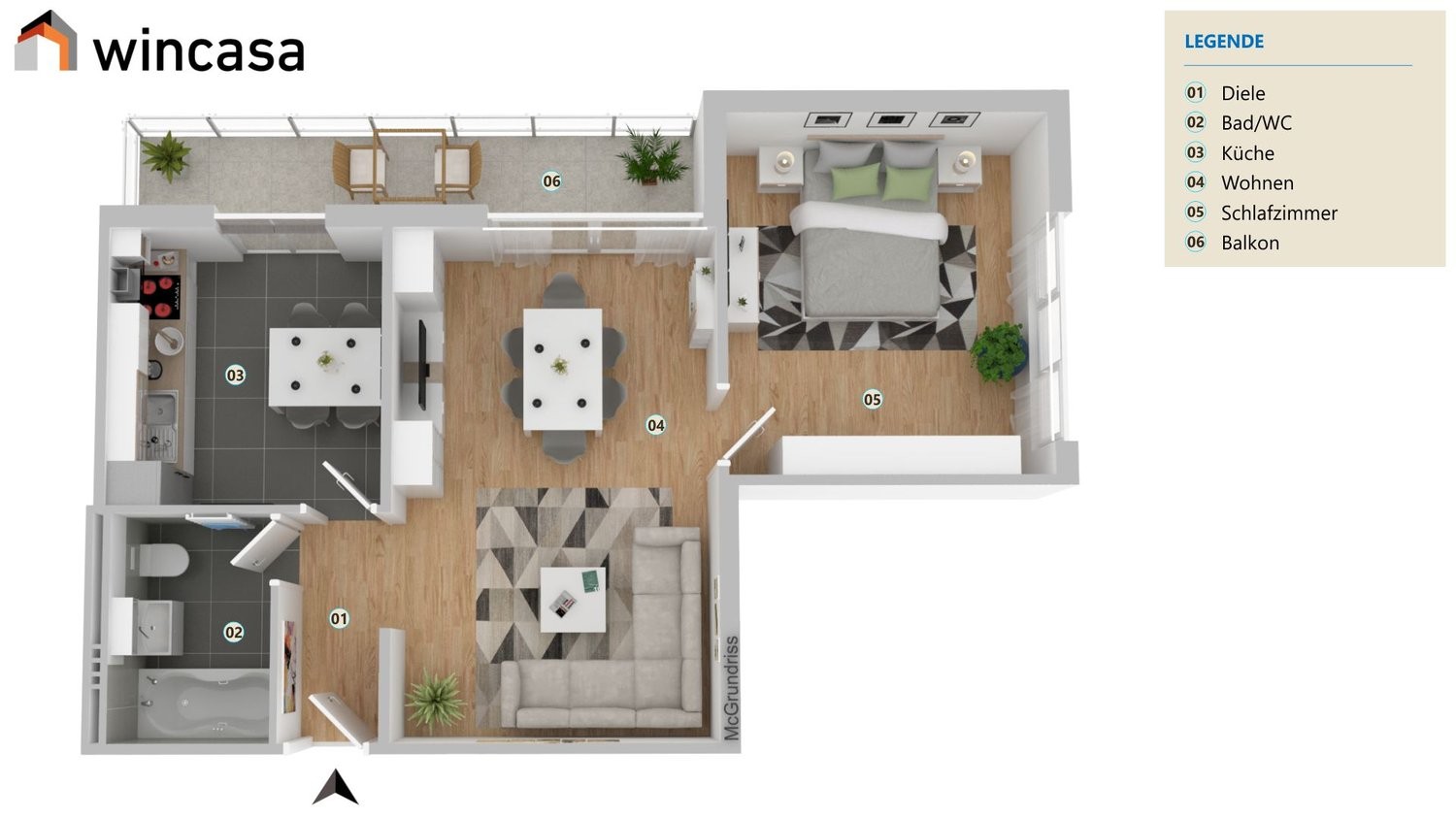 2 ½ Zimmer-Wohnung