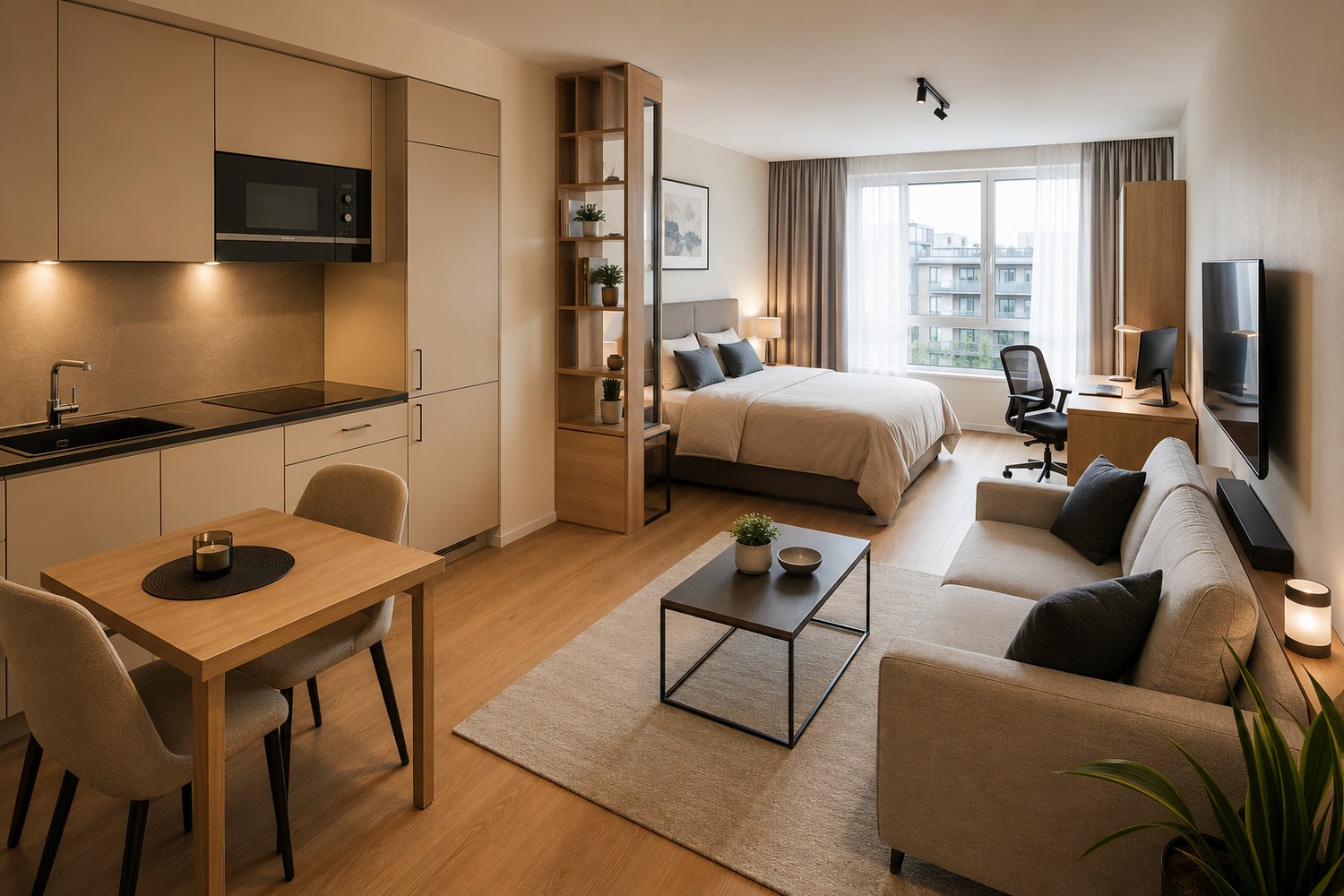 1 ½ rooms apartment