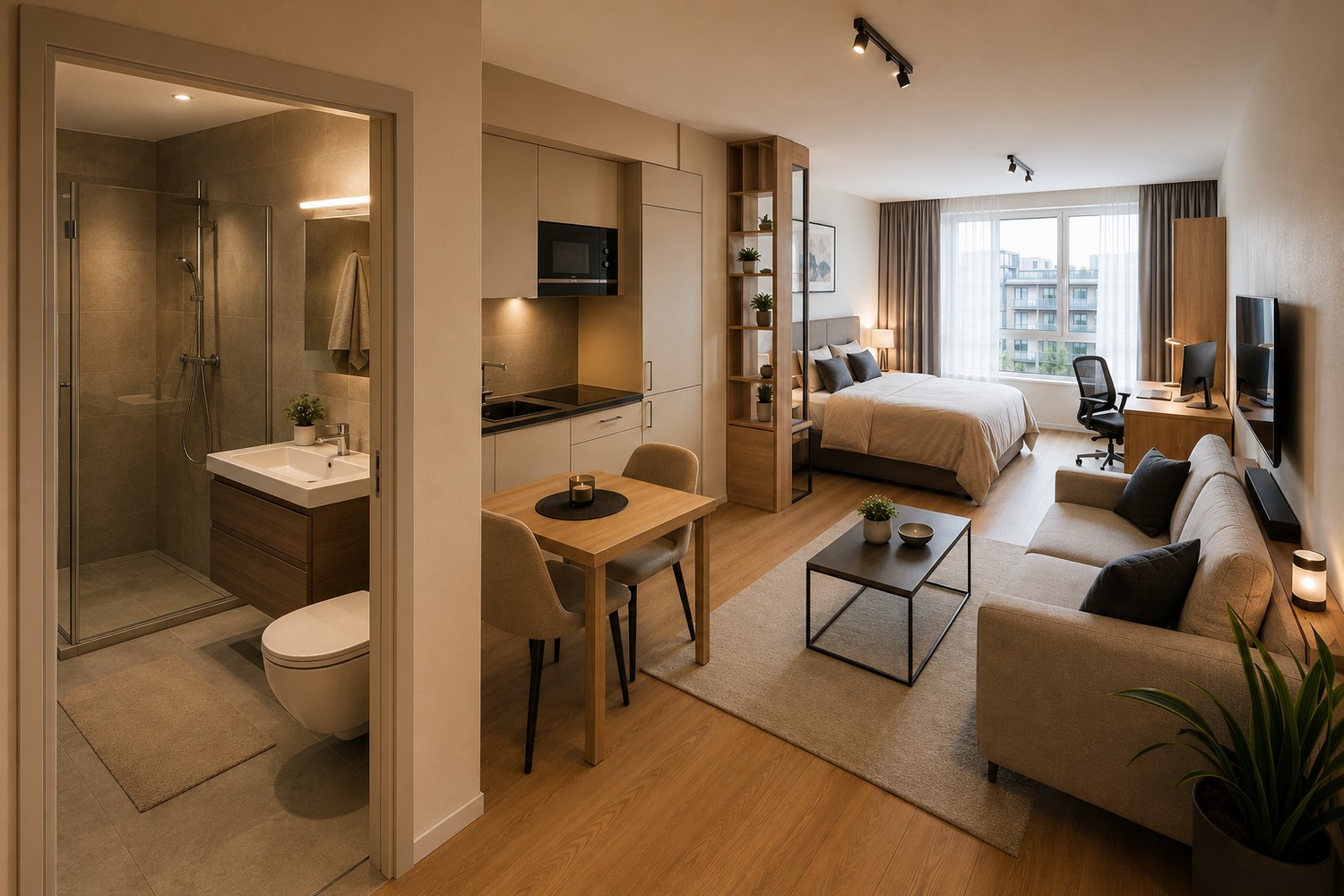 1 ½ rooms apartment