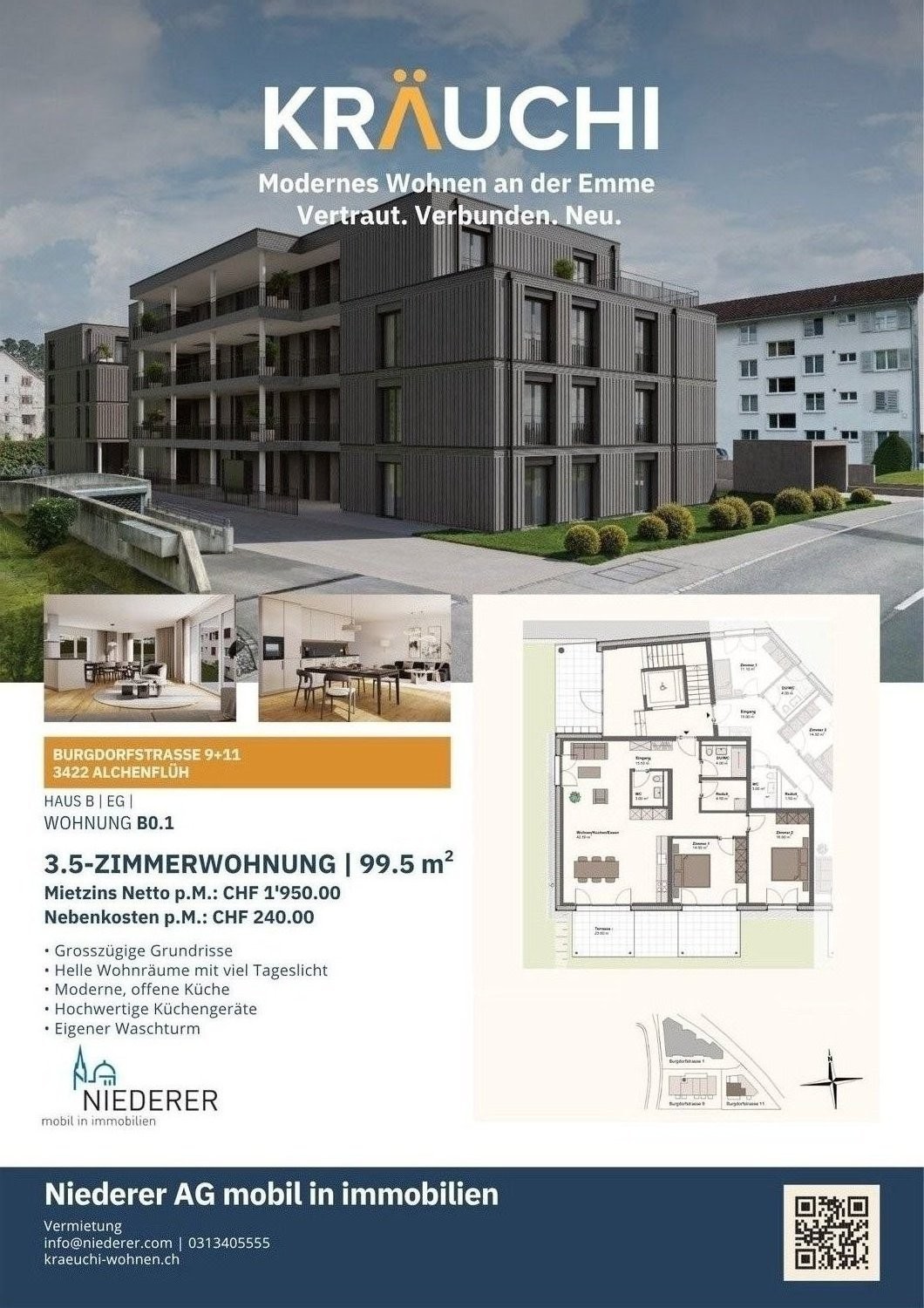 Appartamento di 3 ½ locali