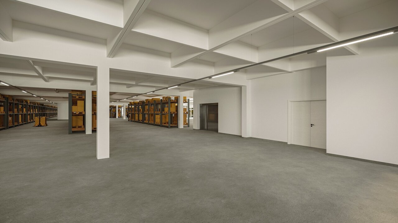 1000m² storage room