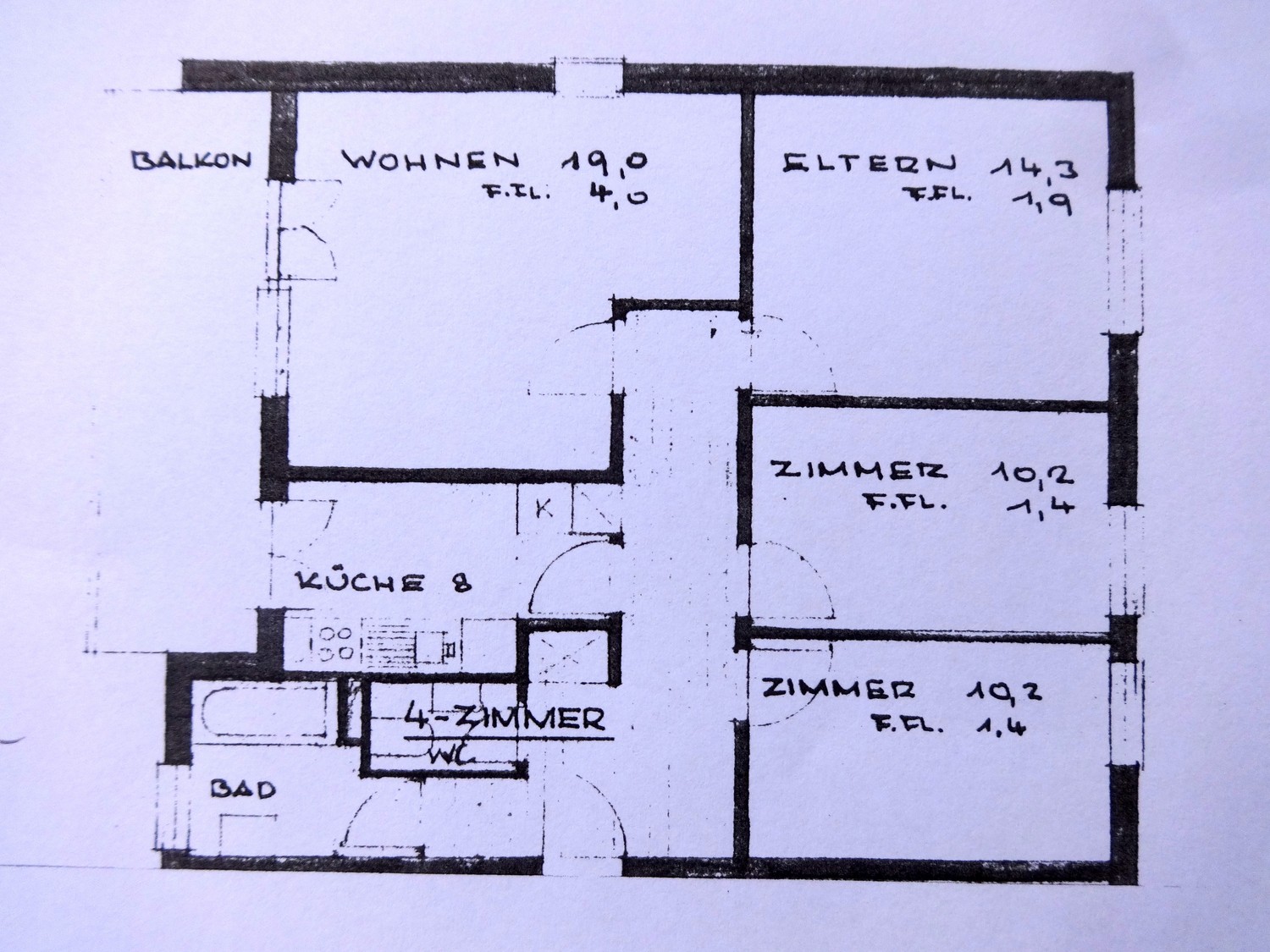 Appartement de 4 pièces