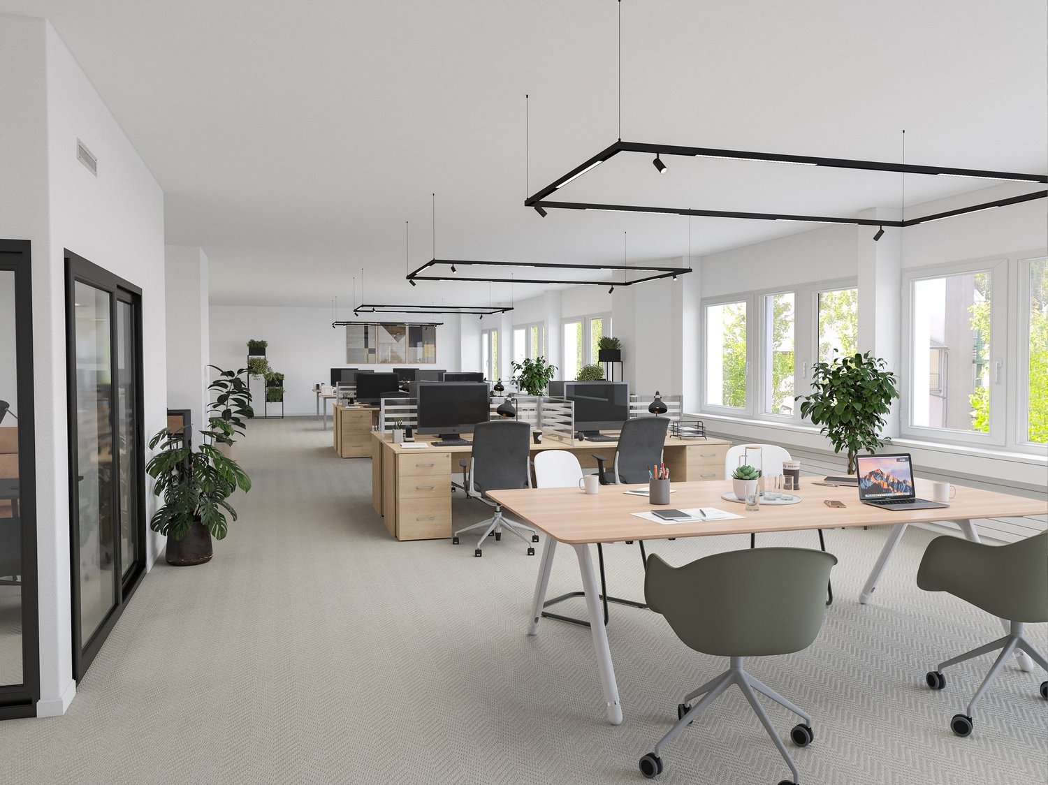 1694m² office
