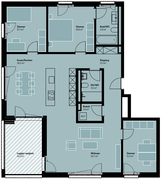 4 ½ rooms apartment