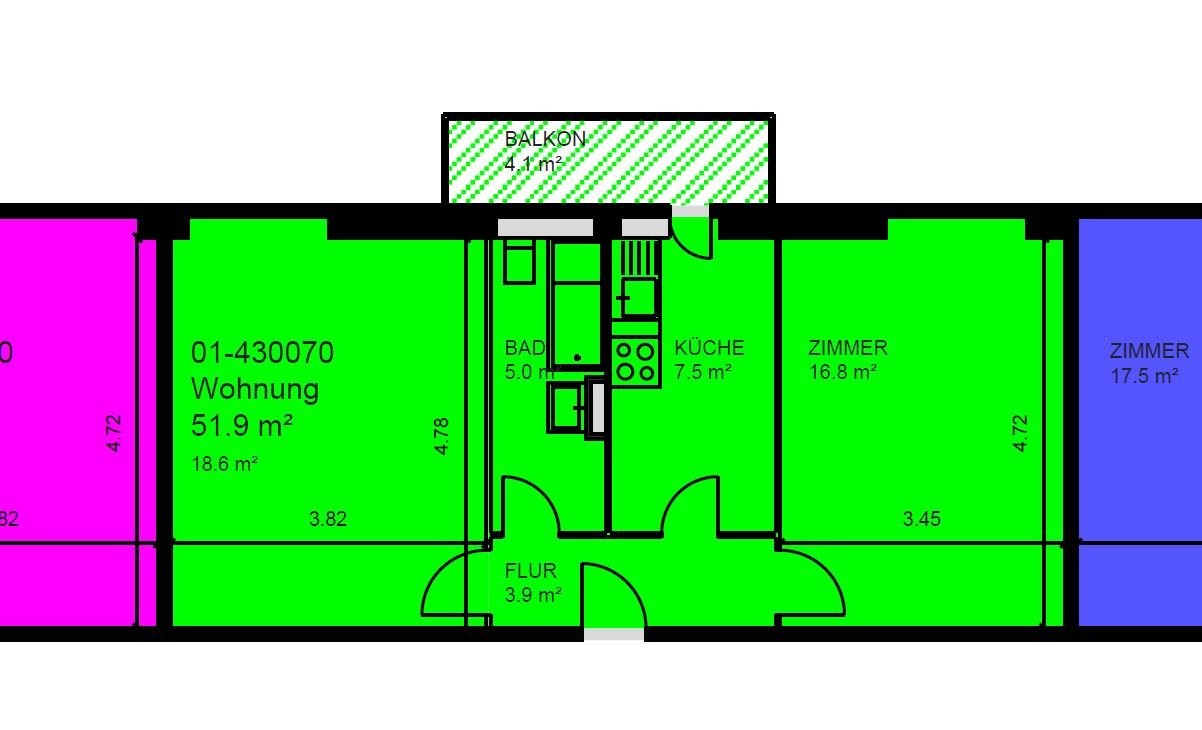 2 rooms apartment